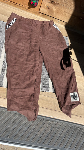 Bio Linen Life Pant . Earth Soil