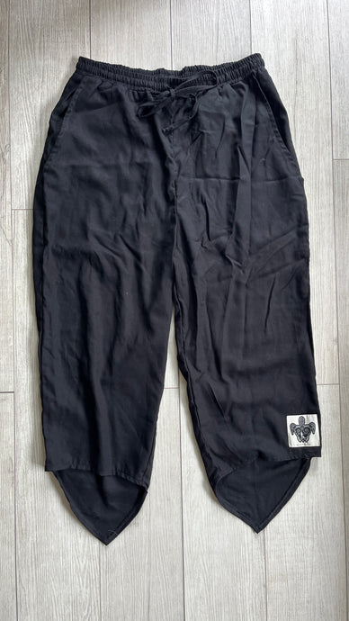 Bio Linen Life Pant . Black Lava