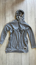 Load image into Gallery viewer, Hoodie Dress . Lava Hawaii / Charcoal