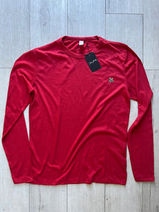 Turtle T Long Sleeve . Fire Red