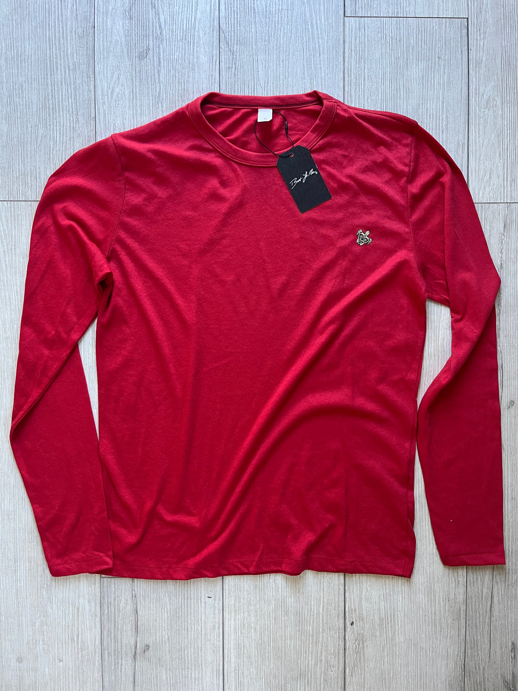 Turtle T Long Sleeve . Fire Red